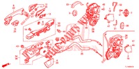 TUERSCHLOESSER, HINTEN/AEUSSERER GRIFF  für Honda ACCORD 2.0 ELEGANCE PACK 4 Türen 5 gang automatikgetriebe 2015