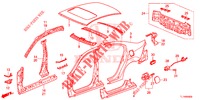 AUSSENBLECHE/TAFEL, HINTEN  für Honda ACCORD 2.0 EXECUTIVE 4 Türen 6 gang-Schaltgetriebe 2015