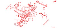 HINTERER STOSSFAENGER  für Honda ACCORD 2.0 EXECUTIVE 4 Türen 6 gang-Schaltgetriebe 2015