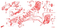 TUERSCHLOESSER, HINTEN/AEUSSERER GRIFF  für Honda ACCORD 2.0 EXECUTIVE 4 Türen 6 gang-Schaltgetriebe 2015