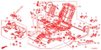 VORNE SITZKOMPONENTEN (G.) (SIEGE ENTIEREMENT MOTORISE) (2) für Honda ACCORD 2.0 EXECUTIVE 4 Türen 6 gang-Schaltgetriebe 2015