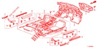 BODENMATTE/ISOLATOR  für Honda ACCORD 2.0 S 4 Türen 6 gang-Schaltgetriebe 2015