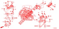 MOTORBEFESTIGUNGEN (DIESEL) (MT) für Honda ACCORD DIESEL 2.2 COMFORT 4 Türen 6 gang-Schaltgetriebe 2015