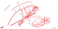 GRILL, VORNE/ZIERLEISTE  für Honda ACCORD DIESEL 2.2 ELEGANCE 4 Türen 6 gang-Schaltgetriebe 2015