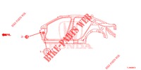 GUMMITUELLE (LATERAL) für Honda ACCORD DIESEL 2.2 ELEGANCE 4 Türen 6 gang-Schaltgetriebe 2015
