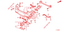 HINTERER STOSSFAENGER  für Honda ACCORD DIESEL 2.2 ELEGANCE 4 Türen 6 gang-Schaltgetriebe 2015