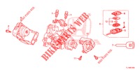 SCHLIESSZYLINDER KOMPONENTEN  für Honda ACCORD DIESEL 2.2 ELEGANCE 4 Türen 6 gang-Schaltgetriebe 2015