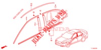 GRILL, VORNE/ZIERLEISTE  für Honda ACCORD DIESEL 2.2 ELEGANCE 4 Türen 5 gang automatikgetriebe 2015