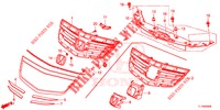 GRILL, VORNE/ZIERLEISTE  für Honda ACCORD DIESEL 2.2 ELEGANCE 4 Türen 5 gang automatikgetriebe 2015