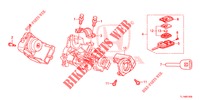 SCHLIESSZYLINDER KOMPONENTEN  für Honda ACCORD DIESEL 2.2 ELEGANCE 4 Türen 5 gang automatikgetriebe 2015