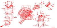 MOTORBEFESTIGUNGEN (DIESEL) (MT) für Honda ACCORD DIESEL 2.2 ELEGANCE PACK 4 Türen 6 gang-Schaltgetriebe 2015