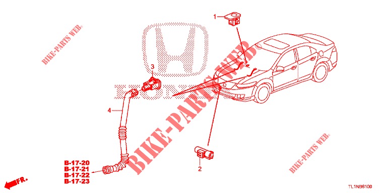KLIMAANLAGE (CAPTEUR) für Honda ACCORD DIESEL 2.2 ELEGANCE PACK 4 Türen 6 gang-Schaltgetriebe 2015
