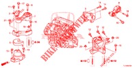 MOTORBEFESTIGUNGEN (DIESEL) (MT) für Honda ACCORD DIESEL 2.2 EXECUTIVE H 4 Türen 6 gang-Schaltgetriebe 2015