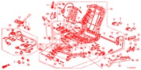 VORNE SITZKOMPONENTEN (G.) (SIEGE ENTIEREMENT MOTORISE) (2) für Honda ACCORD DIESEL 2.2 EXECUTIVE H 4 Türen 6 gang-Schaltgetriebe 2015