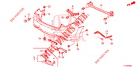 HINTERER STOSSFAENGER  für Honda ACCORD 2.4 EXCLUSIVE 4 Türen 6 gang-Schaltgetriebe 2015