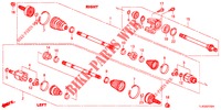 ANTRIEBSWELLE, VORNE/HALBWELLE (DIESEL) für Honda ACCORD TOURER DIESEL 2.2 COMFORT 5 Türen 6 gang-Schaltgetriebe 2013