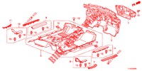 BODENMATTE/ISOLATOR  für Honda ACCORD TOURER DIESEL 2.2 COMFORT 5 Türen 6 gang-Schaltgetriebe 2013