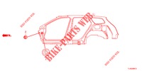 GUMMITUELLE (LATERAL) für Honda ACCORD TOURER DIESEL 2.2 COMFORT 5 Türen 6 gang-Schaltgetriebe 2013