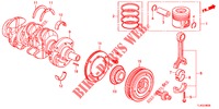 KURBELWELLE/KOLBEN (DIESEL) für Honda ACCORD TOURER DIESEL 2.2 COMFORT 5 Türen 6 gang-Schaltgetriebe 2013