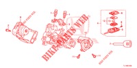 SCHLIESSZYLINDER KOMPONENTEN  für Honda ACCORD 2.4 S 4 Türen 5 gang automatikgetriebe 2015