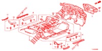 BODENMATTE/ISOLATOR  für Honda ACCORD TOURER DIESEL 2.2 COMFORT 5 Türen 5 gang automatikgetriebe 2013