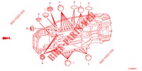 GUMMITUELLE (INFERIEUR) für Honda ACCORD TOURER DIESEL 2.2 COMFORT 5 Türen 5 gang automatikgetriebe 2013