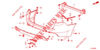HINTERER STOSSFAENGER  für Honda ACCORD TOURER DIESEL 2.2 COMFORT 5 Türen 5 gang automatikgetriebe 2013