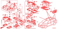 INNENLEUCHTE (2) für Honda ACCORD TOURER DIESEL 2.2 COMFORT 5 Türen 5 gang automatikgetriebe 2013