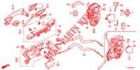 TUERSCHLOESSER, HINTEN/AEUSSERER GRIFF  für Honda ACCORD TOURER DIESEL 2.2 COMFORT 5 Türen 5 gang automatikgetriebe 2013