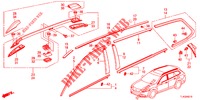 ZIERLEISTE/DACHSCHIENE  für Honda ACCORD TOURER DIESEL 2.2 COMFORT 5 Türen 5 gang automatikgetriebe 2013