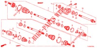 ANTRIEBSWELLE, VORNE/HALBWELLE (DIESEL) für Honda ACCORD TOURER DIESEL 2.2 S 5 Türen 6 gang-Schaltgetriebe 2013