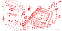 HECKKLAPPENPLATTE(2D)  für Honda ACCORD TOURER DIESEL 2.2 S 5 Türen 6 gang-Schaltgetriebe 2013