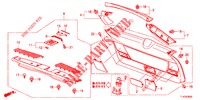 HECKKLAPPENVERKLEIDUNG/ TAFELVERKLEIDUNG, HINTEN(2D)  für Honda ACCORD TOURER DIESEL 2.2 S 5 Türen 6 gang-Schaltgetriebe 2013
