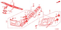 HECKLEUCHTE/KENNZEICHENBELEUCHTUNG (PGM FI)  für Honda ACCORD TOURER DIESEL 2.2 S 5 Türen 6 gang-Schaltgetriebe 2013