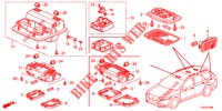 INNENLEUCHTE (1) für Honda ACCORD TOURER DIESEL 2.2 S 5 Türen 6 gang-Schaltgetriebe 2013