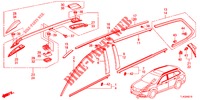 ZIERLEISTE/DACHSCHIENE  für Honda ACCORD TOURER DIESEL 2.2 S 5 Türen 6 gang-Schaltgetriebe 2013