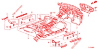 BODENMATTE/ISOLATOR  für Honda ACCORD TOURER DIESEL 2.2 S 5 Türen 5 gang automatikgetriebe 2013