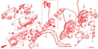 TUERSCHLOESSER, VORNE/AEUSSERER GRIFF  für Honda ACCORD TOURER DIESEL 2.2 S 5 Türen 5 gang automatikgetriebe 2013
