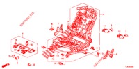 VORNE SITZKOMPONENTEN (D.) (SIEGE REGLAGE MANUEL) für Honda ACCORD TOURER DIESEL 2.2 S 5 Türen 5 gang automatikgetriebe 2013