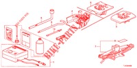 WERKZEUGE/WAGENHEBER  für Honda ACCORD TOURER DIESEL 2.2 S 5 Türen 5 gang automatikgetriebe 2013