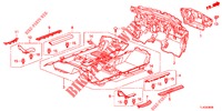 BODENMATTE/ISOLATOR  für Honda ACCORD TOURER DIESEL 2.2 SH 5 Türen 6 gang-Schaltgetriebe 2013