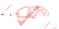 GUMMITUELLE (LATERAL) für Honda ACCORD TOURER DIESEL 2.2 SH 5 Türen 6 gang-Schaltgetriebe 2013