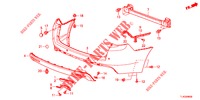 HINTERER STOSSFAENGER  für Honda ACCORD TOURER DIESEL 2.2 SH 5 Türen 6 gang-Schaltgetriebe 2013
