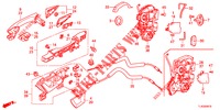 TUERSCHLOESSER, HINTEN/AEUSSERER GRIFF  für Honda ACCORD TOURER DIESEL 2.2 SH 5 Türen 6 gang-Schaltgetriebe 2013