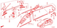 ZIERLEISTE/DACHSCHIENE  für Honda ACCORD TOURER DIESEL 2.2 SH 5 Türen 6 gang-Schaltgetriebe 2013