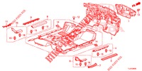 BODENMATTE/ISOLATOR  für Honda ACCORD TOURER DIESEL 2.2 COMFORT 5 Türen 6 gang-Schaltgetriebe 2014