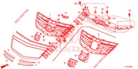 GRILL, VORNE/ZIERLEISTE  für Honda ACCORD TOURER DIESEL 2.2 COMFORT 5 Türen 6 gang-Schaltgetriebe 2014