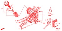OELFILTERGEHAEUSE (DIESEL) für Honda ACCORD TOURER DIESEL 2.2 COMFORT 5 Türen 6 gang-Schaltgetriebe 2014