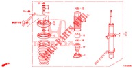 STOSSDAEMPFER, VORNE  für Honda ACCORD TOURER DIESEL 2.2 COMFORT 5 Türen 6 gang-Schaltgetriebe 2014
