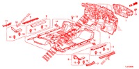 BODENMATTE/ISOLATOR  für Honda ACCORD TOURER DIESEL 2.2 COMFORT 5 Türen 5 gang automatikgetriebe 2014